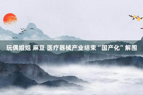 玩偶姐姐 麻豆 医疗器械产业结束“国产化”解围