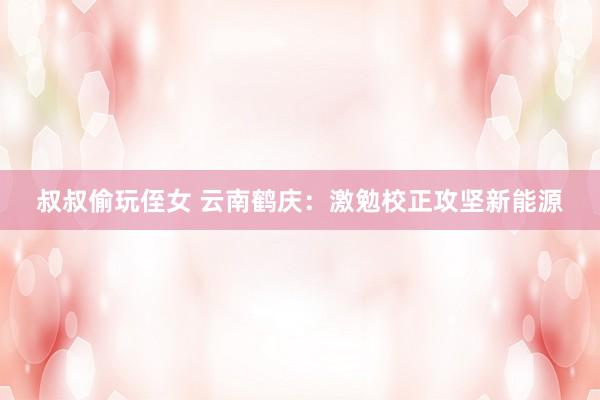 叔叔偷玩侄女 云南鹤庆：激勉校正攻坚新能源