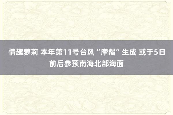 情趣萝莉 本年第11号台风“摩羯”生成 或于5日前后参预南海北部海面